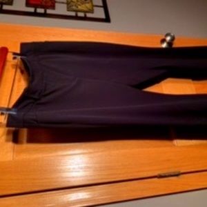 Black flare leg trousers